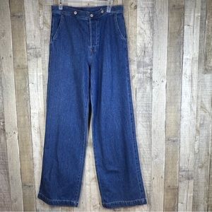 GAP Women's Blue Flare & Wide Leg Jeans